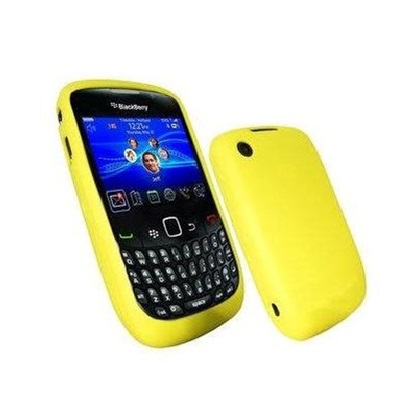 Funda de Silicona para Blackberry 8520 8530 9300 AMARILLA